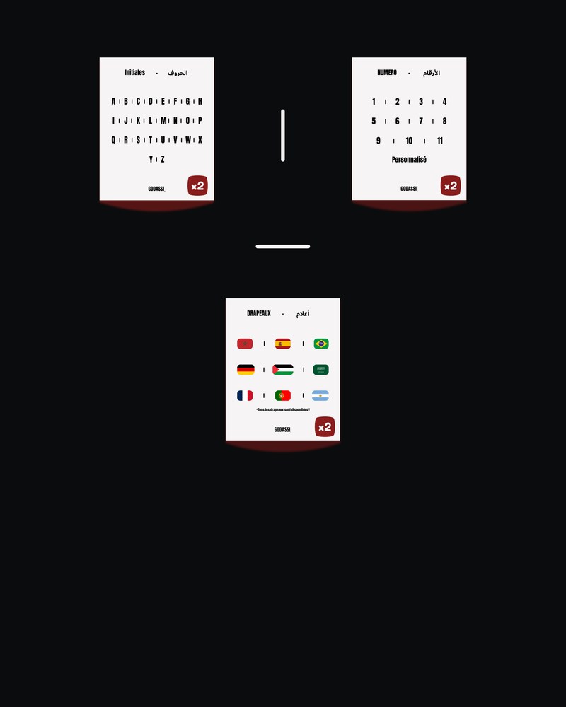 3 élément x 2