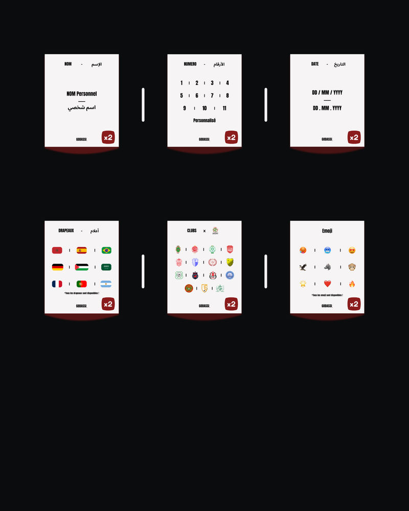 6 élément x 2